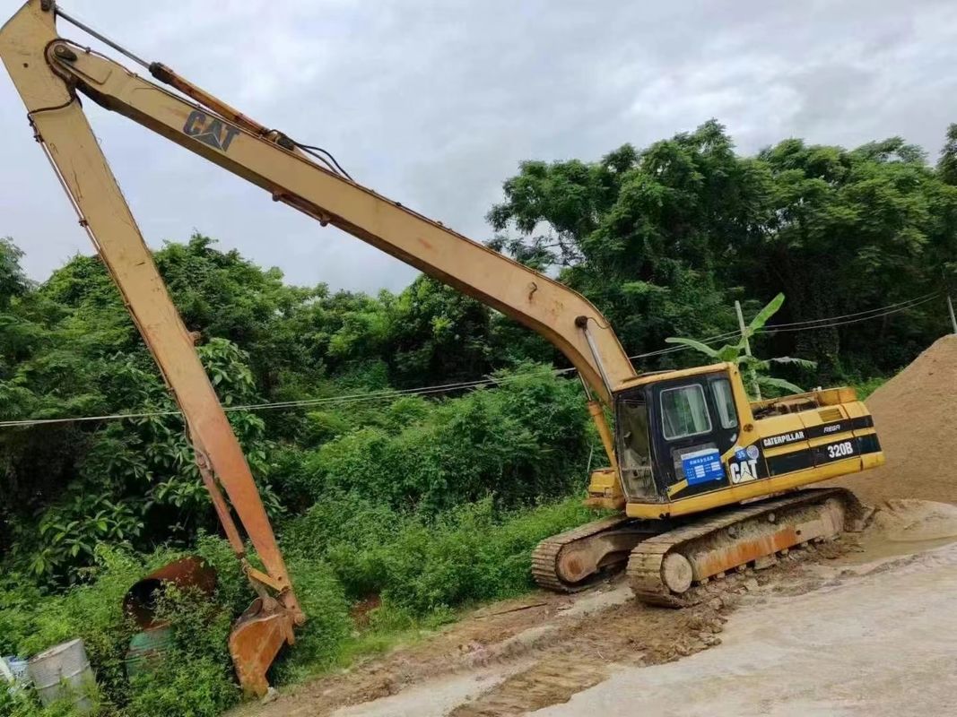 Original Imported Second-hand Cat 320B Extended Arm  Excavator From Japan