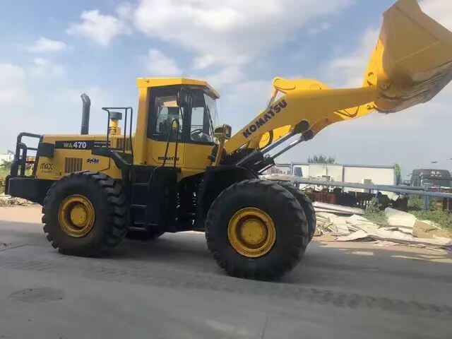 Произведено в Японии Оригинальный Komatsu WA470-3 Колесный погрузчик Горячая продажа Komatsu470 Передний погрузчик Использованный komatsu 380 320 470 500 погрузчиков