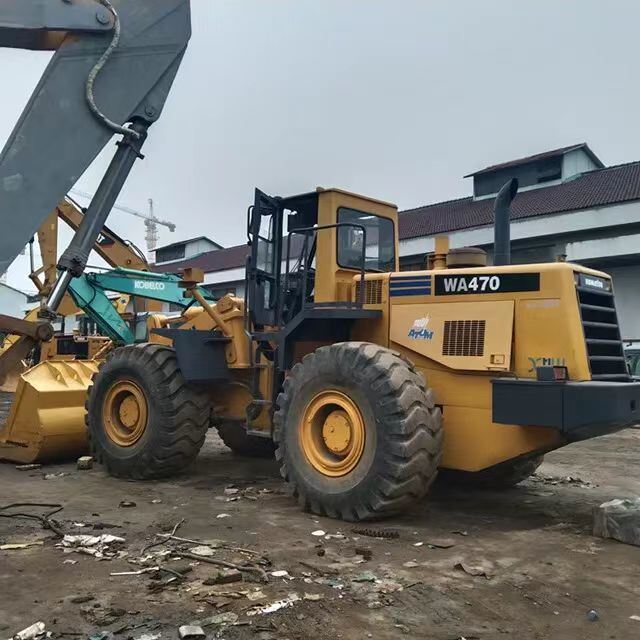 Произведено в Японии Оригинальный Komatsu WA470-3 Колесный погрузчик Горячая продажа Komatsu470 Передний погрузчик Использованный komatsu 380 320 470 500 погрузчиков