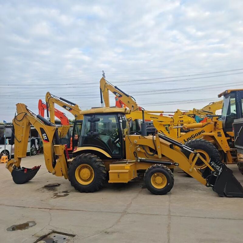 Used Original Cat 420f Backhoe Loader Four Wheel Drive Multi-purpose Loader Machinery for Sale with Flexible Operation